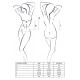 Корсет-сорочка з пажами PALOMA CORSET white XXL/XXXL- Passion, трусики, напівпрозорий-2