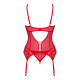 Корсет Obsessive Ingridia corset & thong XL/2XL-3