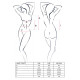 Корсет з пажами JANET CORSET white L/XL - Passion, трусики, напівпрозорий-2
