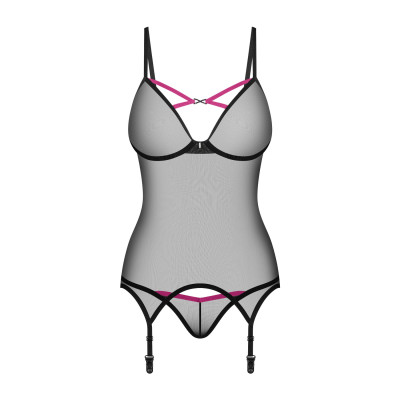 Корсет Obsessive Novenes corset & thong XS/S