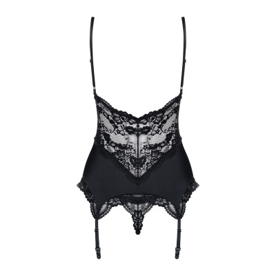 Obsessive 810-COR-1 corset & thong black S/M Obsessive 810-COR-1 corset & thong black S/M