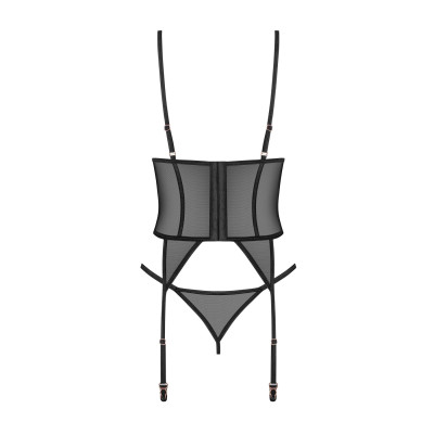 Корсет Obsessive Euridia corset & tanga XL/2XL