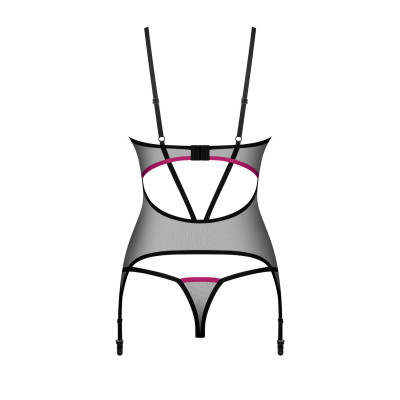 Корсет Obsessive Novenes corset & thong M/L
