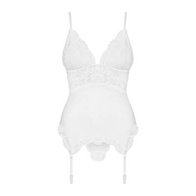 Obsessive 810-COR-2 corset & thong white S/M Obsessive 810-COR-2 corset & thong white S/M