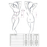 Корсет під шкіру ASUNA CORSET black XXL/XXXL Passion