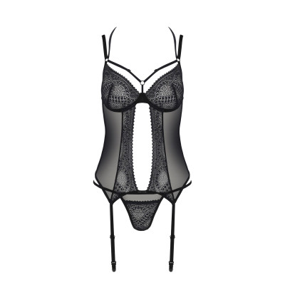 Корсет Passion DROSERA CORSET black XXL/XXXL - ECO Passion