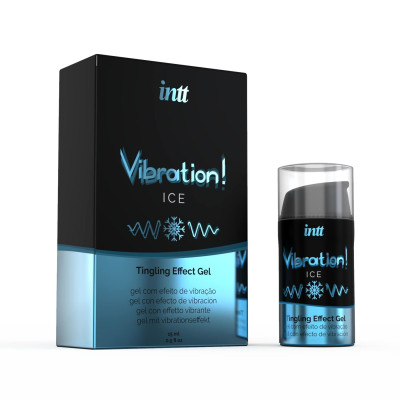 Рідкий вібратор Intt Vibration Ice (15 мл) (м'ята упаковка!!!)