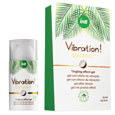 Рідкий вібратор Intt Vibration Coconut Vegan (15 мл) (без пакування!!!)