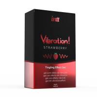 Рідкий вібратор Intt Vibration Strawberry (15 мл) (пом'ята упаковка)