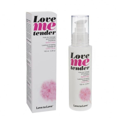 Розпродаж!!! Масажна олія Love To Love - Love Me Tender Cotton candy, 100 мл (термін 10.2025)