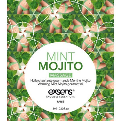 Розпродаж!!! Пробник массажної олії EXSENS Mojito 3мл (термін 11.2023)