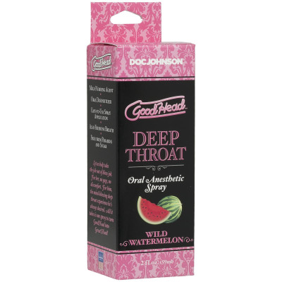Спрей для мінету Doc Johnson GoodHead DeepThroat Spray - Watermelon 59 мл (м'ята упаковка!!!)