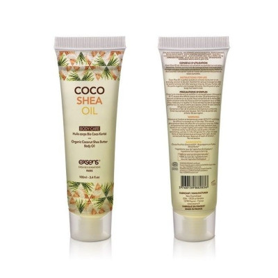 Розпродаж! Органічна кокосова олія Каріте (Ши) для тіла EXSENS Coco Shea 100 мл (термін 04.2024)