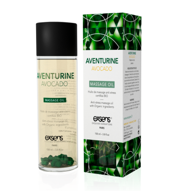 Розпродаж!!! Масажна олія EXSENS Aventurine Avocado (антистрес) 100мл (термін 12.2024)