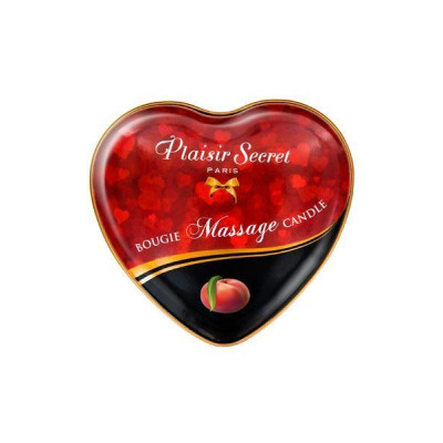 Розпродаж!!! Масажна свічка-серце Plaisirs Secrets Peach (35 мл) (термін 09.2025)