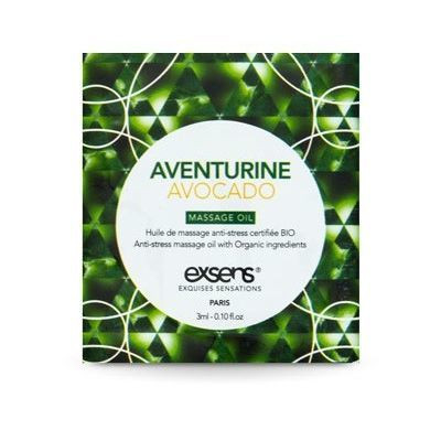 Пробник масажної олії EXSENS Anti-Stress Aventurine Avocado 3мл (термін 06.2026)