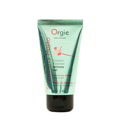 Розпродаж!!! Лубрикант на водній основі Orgie Lube Tube Strawberry Mojito 50мл (термін 31.07.2026)