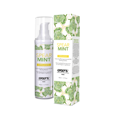 Розпродаж!!! Масажна олія EXSENS Organic Spear Mint 50мл розігріває (термін придатності 04.2024)