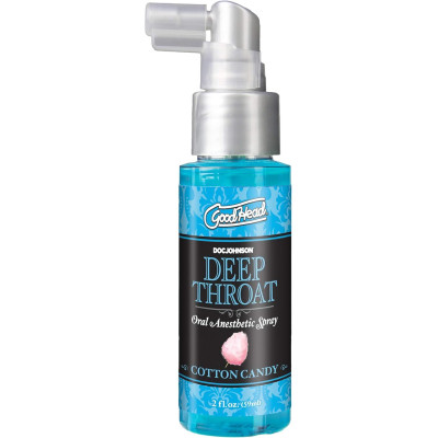 Розпродаж!!! Спрей для мінету Doc Johnson GoodHead DeepThroat - Cotton Candy 59 мл (термін 01.2026)