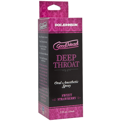 Спрей для мінету Doc Johnson GoodHead DeepThroat Spray - Sweet Strawberry 59 мл (м'ята упаковка)