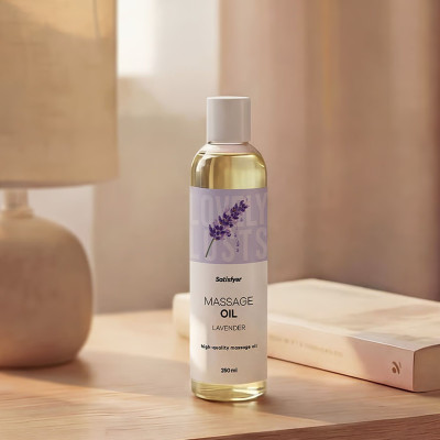 Розпродаж!!! Масажна олія Satisfyer Massage Oil Lavender 250 мл (термін 30.04.2027)