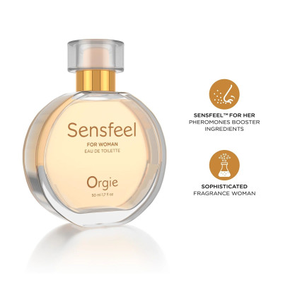 Жіночі парфуми з феромонами Orgie – Sensfeel for Woman (50 мл), квітково-фруктовий аромат Жіночі парфуми з феромонами Orgie – Sensfeel for Woman (50 мл), квітково-фруктовий аромат