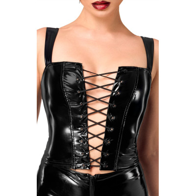 Корсет Noir Handmade F379 Dominae Frontbind PVC Corset Top M