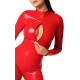 Комбінезон Noir Handmade F353 Red powerwetlook overall - XL-4