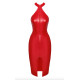 Сукня Noir Handmade F354 Red powerwetlook dress - M-6