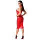 Сукня Noir Handmade F354 Red powerwetlook dress - M-4