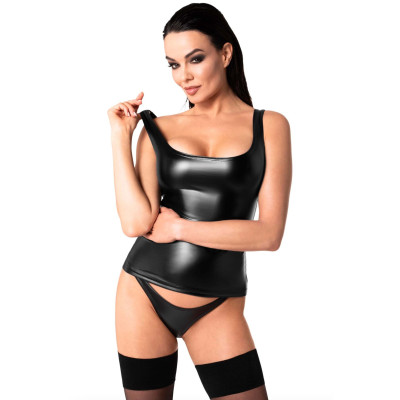 Топ Noir Handmade F346 Powerwetlook top - S
