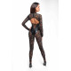 Комбінезон Noir Handmade F299 Enigma lace catsuit with underbust bodice - M-1