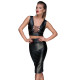 Спідниця Noir Handmade F152 Powerwetlook pencil skirt - XL-2