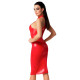 Сукня Noir Handmade F354 Red powerwetlook dress - L-1