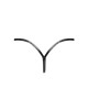 Трусики Noir Handmade P014 Dominae PVC panty with silver clasp XS-4