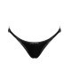 Трусики Noir Handmade P014 Dominae PVC panty with silver clasp XS-3