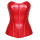 Корсет Noir Handmade F355 Red powerwetlook corset - 3XL-3