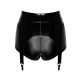 Шортики Noir Handmade F325 Glam suspender wetlook and vinyl shorts - L-6