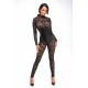 Комбінезон Noir Handmade F299 Enigma lace catsuit with underbust bodice - XL-3