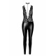 Комбінезон Noir Handmade F298 Libido Deep-V catsuit with collar and pearl chain - S-3