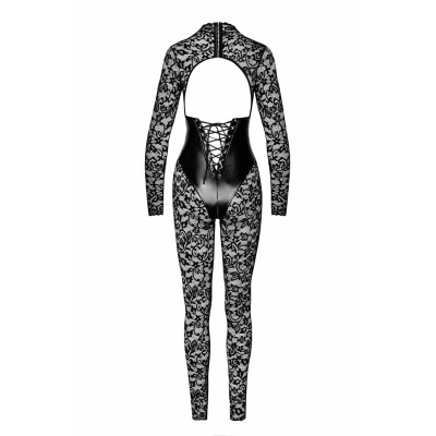 Комбінезон Noir Handmade F299 Enigma lace catsuit with underbust bodice - XXL