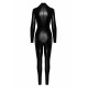 Комбінезон Noir Handmade F319 Caged wetlook catsuit with zippers and ring - S-5