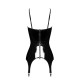 Корсет з підв'язками для панчіх Noir Handmade F381 Dominae Venom PVC corset-belt XXL-6