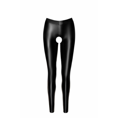 Легінси Noir Handmade F304 Taboo wetlook leggings with open crotch and bum - XXL