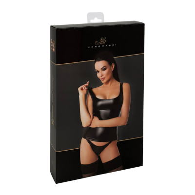 Топ Noir Handmade F346 Powerwetlook top - XXL