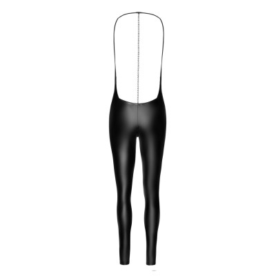 Комбінезон Noir Handmade F306 Mirage catsuit with jewelry rhinestone chain adorning the back - XL