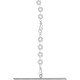 Комбінезон Noir Handmade F306 Mirage catsuit with jewelry rhinestone chain adorning the back - XL-6