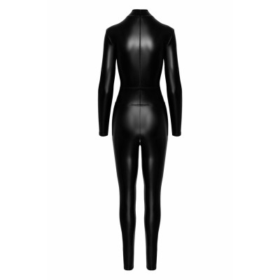 Комбінезон Noir Handmade F319 Caged wetlook catsuit with zippers and ring - M