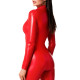 Комбінезон Noir Handmade F353 Red powerwetlook overall - M-5