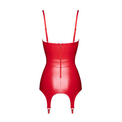 Корсет з підв'язками для панчіх Noir Handmade F368 Bombshell Fierce Corset-belt Red L